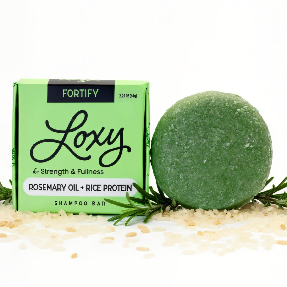 Fortify: Strengthening & Volumizing Shampoo Bar with Rosemary Oil & Rice Protein